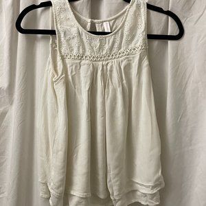 White lace flowy top